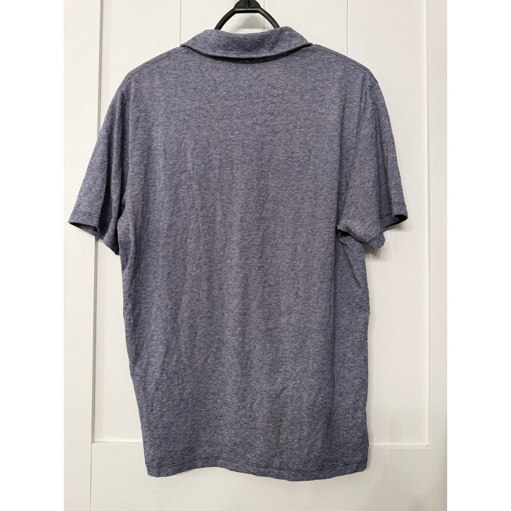 Vineyard Vines Edgartown Pique polo shirt in a heathered blue size Small - Picture 3 of 7